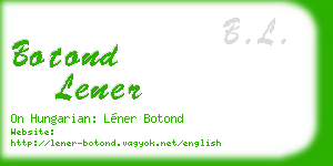 botond lener business card