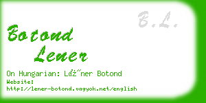 botond lener business card